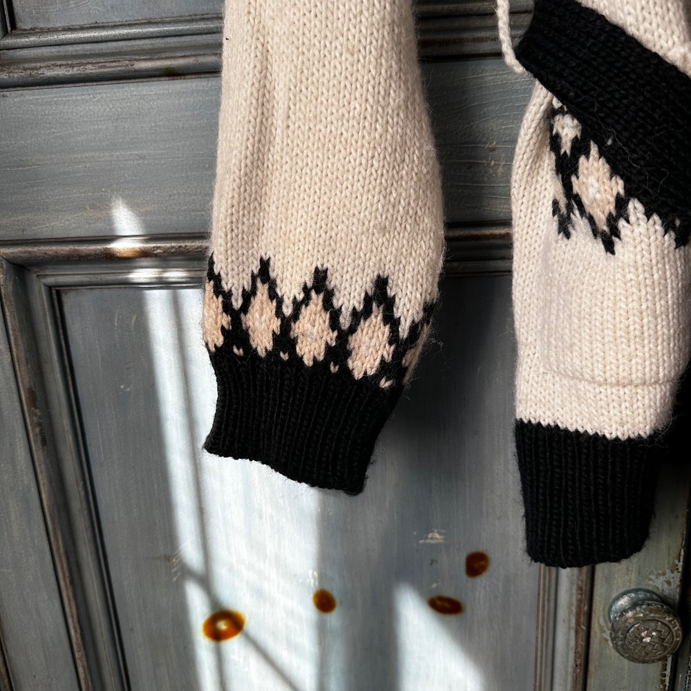 The Great. Geo Fair Isle Alpaca Blend Cardigan Size 0 (XS) - Picture 10 of 14